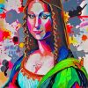 Abstract Colorful Mona Diamond Painting