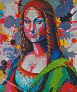 Abstract Colorful Mona Diamond Painting