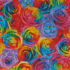 Abstract Rainbow Flowers Diamond Painting