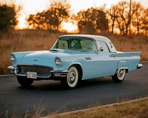 Aesthetic 1957 Thunderbird Diamond Painting