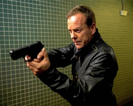 Aesthetic 24 Jack Bauer Diamond Painting