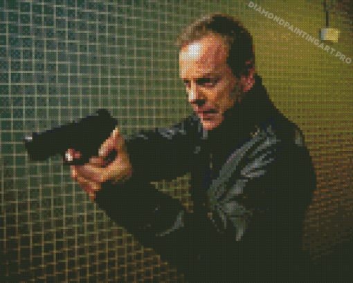 Aesthetic 24 Jack Bauer Diamond Painting