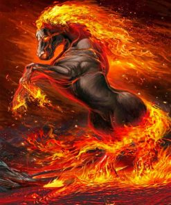 Aesthetic Firehorse Diamond Painting