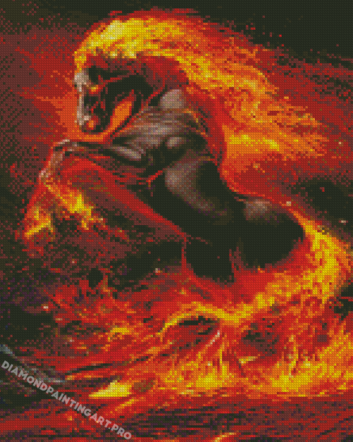 Aesthetic Firehorse Diamond Painting