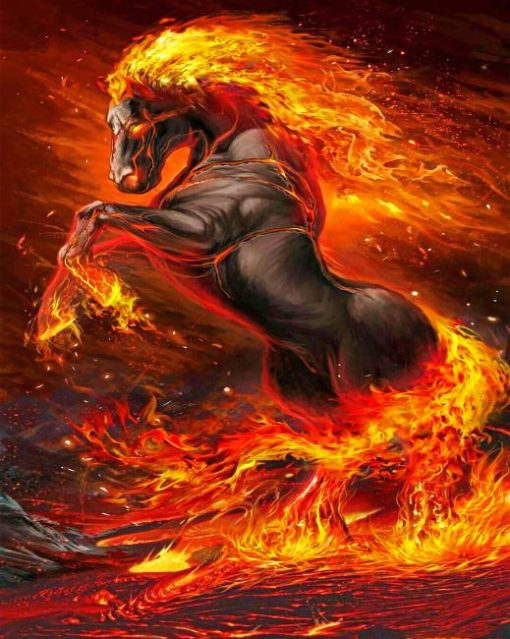 Aesthetic Firehorse Diamond Painting