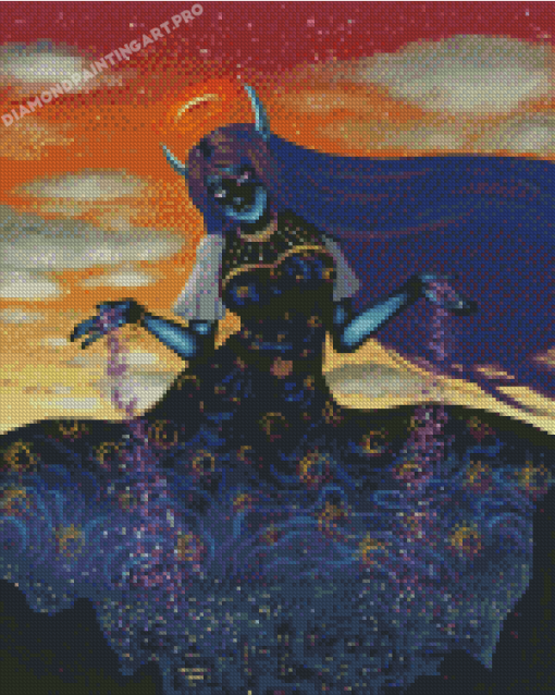 Aesthetic Goddess Of Night Diamond Painting