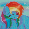 Aesthetic Rainbow Dash Diamond Painting