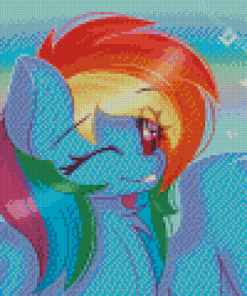 Aesthetic Rainbow Dash Diamond Painting