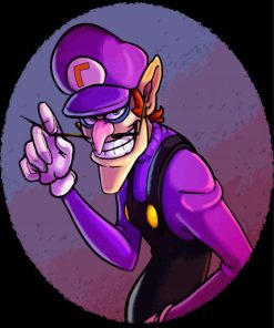 Aesthetic Waluigi Diamond Painting