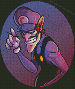 Aesthetic Waluigi Diamond Painting