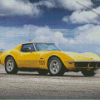 Aesthetic Yellow Corvette Diamond Painting