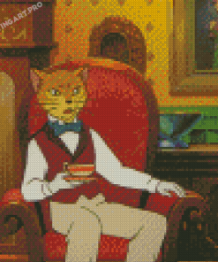 Aesthetic Ghibli Cat Diamond Painting