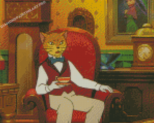 Aesthetic Ghibli Cat Diamond Painting