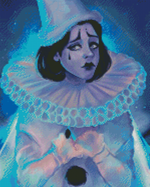 Aesthetic Pierrot Woman Diamond Painting