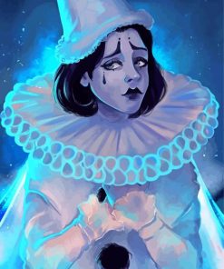 Aesthetic Pierrot Woman Diamond Painting