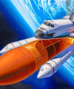 Aesthetic Space Shuttle Discovery Diamond Painting