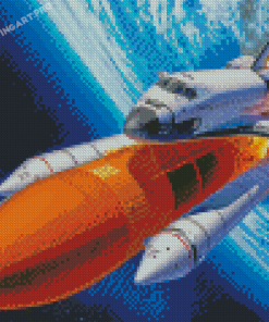 Aesthetic Space Shuttle Discovery Diamond Painting