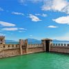 Aesthetic Castello Di Sirmione Lake Garda Diamond Painting