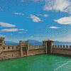 Aesthetic Castello Di Sirmione Lake Garda Diamond Painting