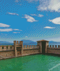 Aesthetic Castello Di Sirmione Lake Garda Diamond Painting