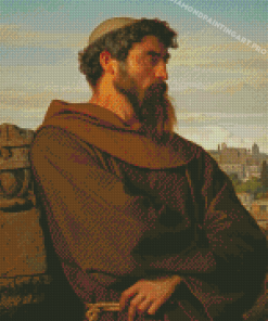 Alexandre Cabanel A Thinker A Young Roman Monk Diamond Painting