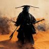 Alone Samurai In Desert Diamond Painting