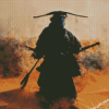 Alone Samurai In Desert Diamond Painting