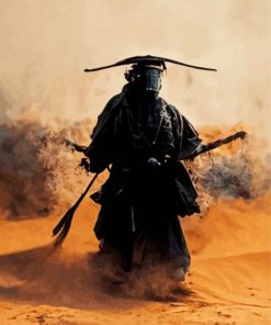 Alone Samurai In Desert Diamond Painting