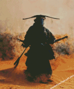 Alone Samurai In Desert Diamond Painting