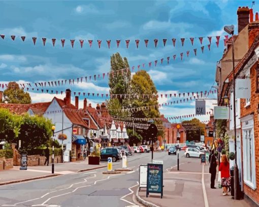 Amersham Town In England Diamond Painting