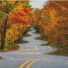 Autumn Windy Road Diamond Painting