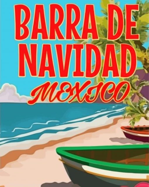 Barra De Navidad Mexico Poster Diamond Painting