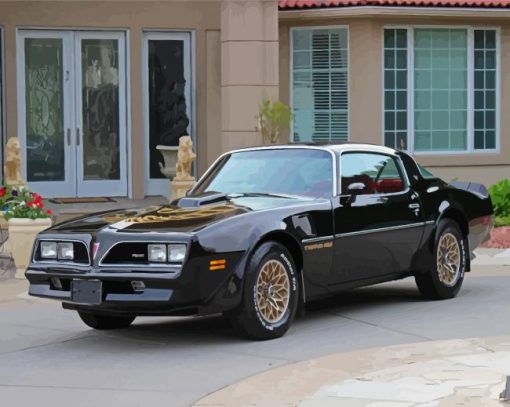 Black 78 Firebird Diamond Painting