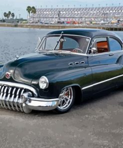 Black Buick 1950 Hot Rod Diamond Painting