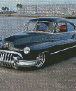 Black Buick 1950 Hot Rod Diamond Painting