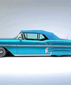 Blue 1958 Chevy Impala Diamond Painting