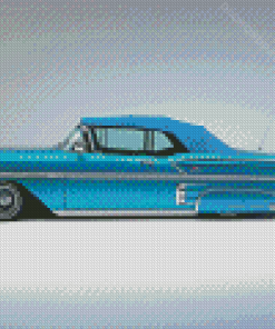 Blue 1958 Chevy Impala Diamond Painting