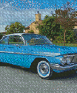 Blue 61 Impala Diamond Painting