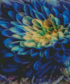 Blue Dahlia Diamond Painting