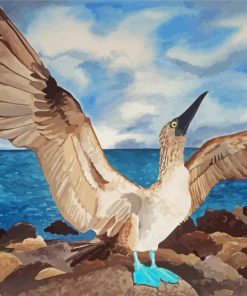 Blue Footed Boobie Bird Diamond Painting