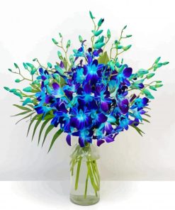 Blue Orchids Diamond Painting