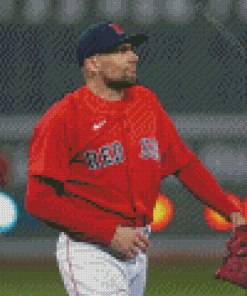 Boston Red Sox Baseballer Diamond Painting