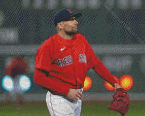 Boston Red Sox Baseballer Diamond Painting