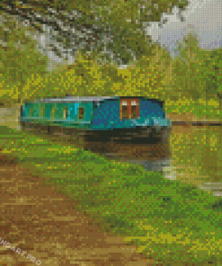 Canterbury Narrow Boat Diamond Painting