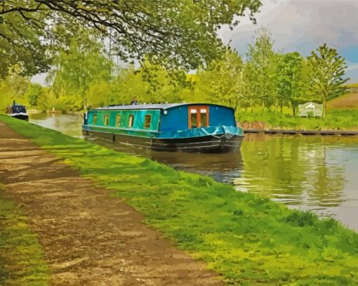 Canterbury Narrow Boat Diamond Painting