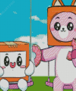 Cartoon Lankybox Diamond Painting