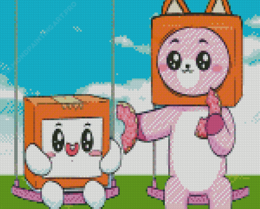 Cartoon Lankybox Diamond Painting