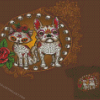 Cat And Dog Sugar Skull Animal Diamond Painting