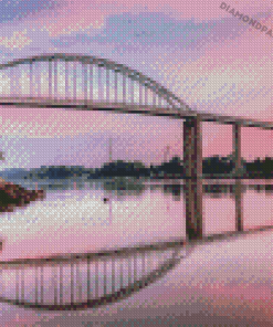 Chesapeake Pink Sunset Diamond Painting