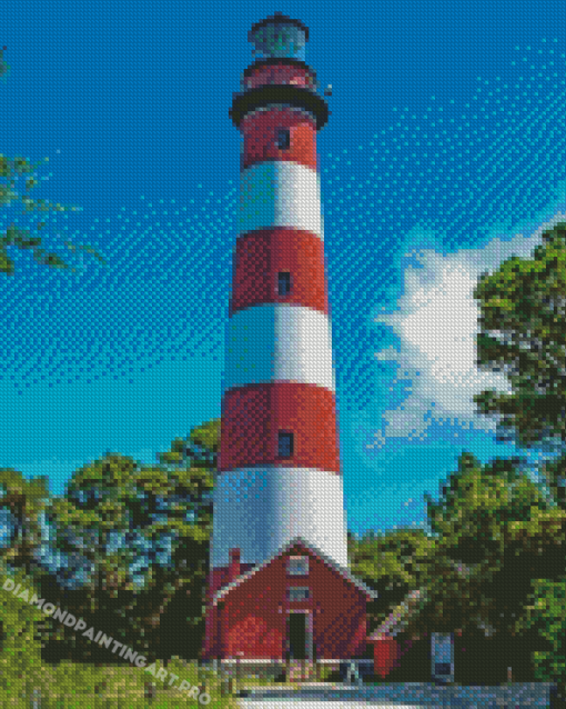 Chincoteague Island Lighthouse Diamond Painting